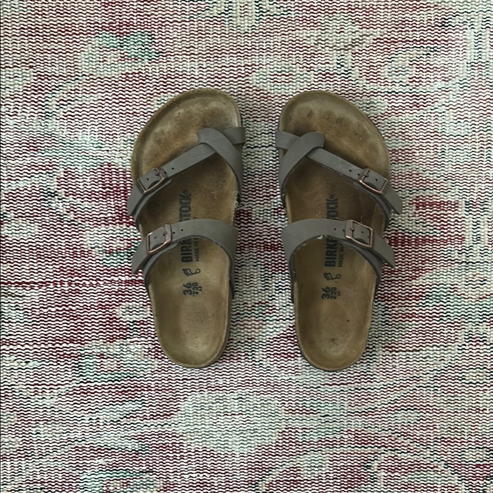 Birkenstock Brown Sandals with Adjustable Straps